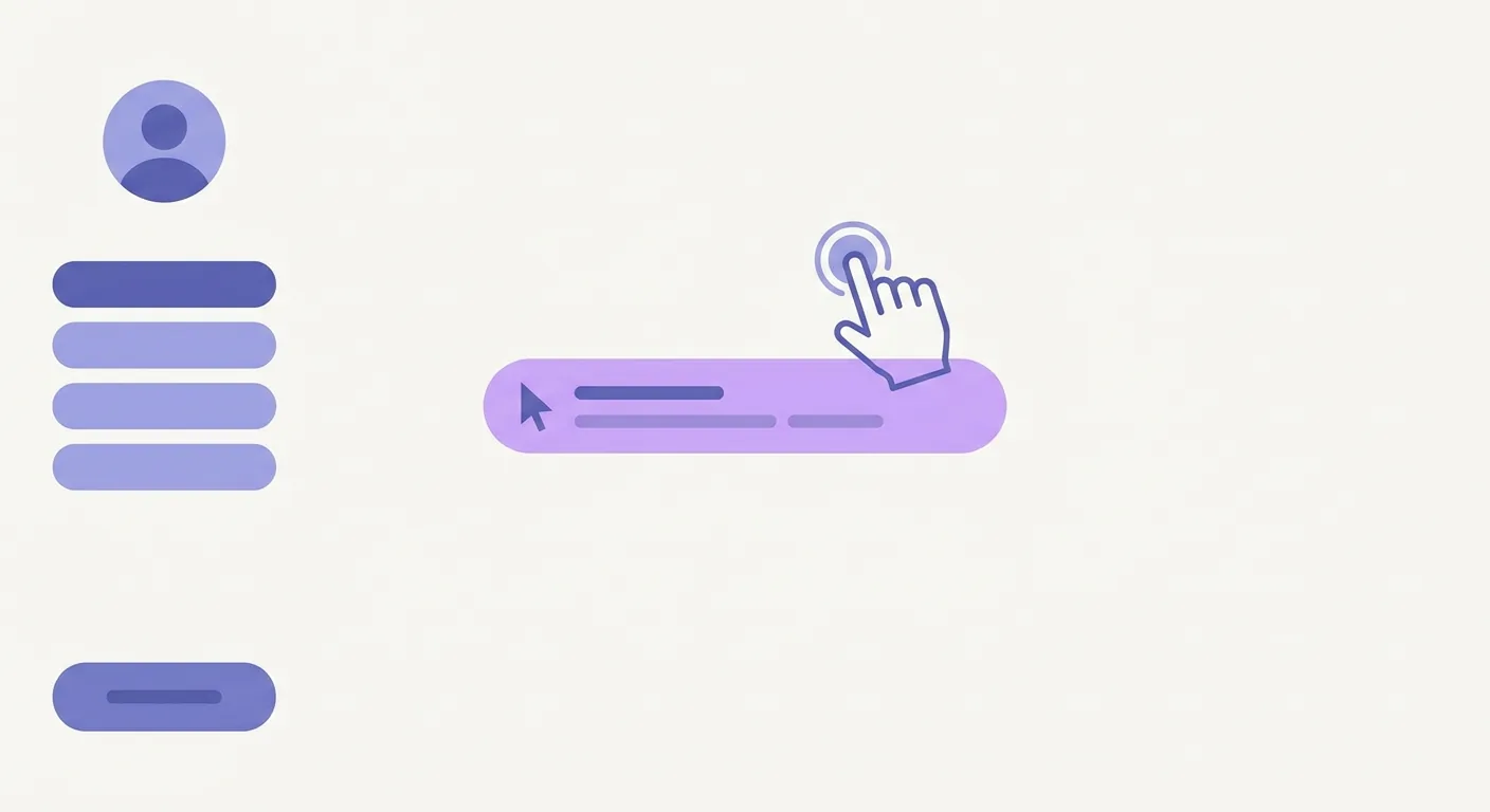 A clean, modern dashboard showing a user entering a website URL into a simple text field labeled "Enter your website to train your AI chatbot."